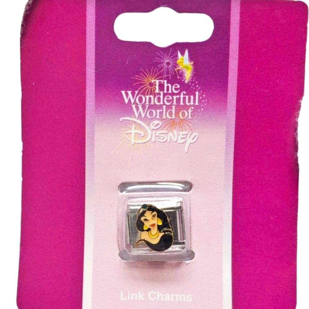 Disney Aladdin Jasmine Enamel Link Charm New in Package